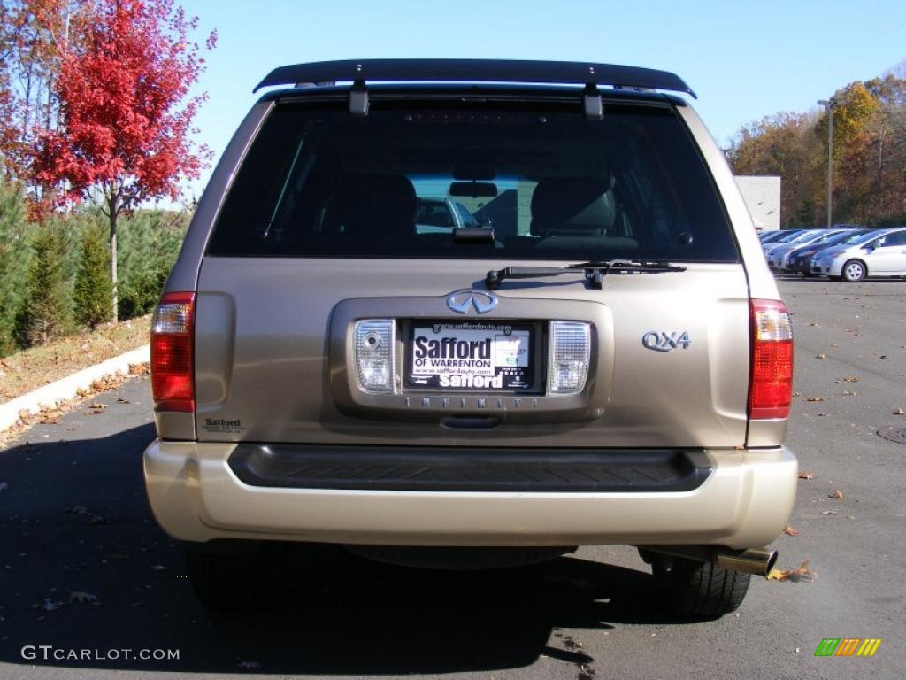 2002 QX4 4x4 - Bronze Metallic / Stone Beige photo #6