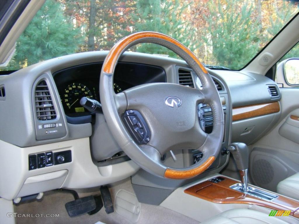 Stone Beige Interior 2002 Infiniti QX4 4x4 Photo #39515456