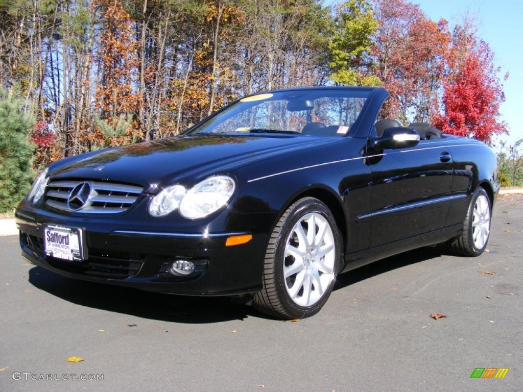 Black 2007 Mercedes-Benz CLK 350 Cabriolet Exterior Photo #39515704
