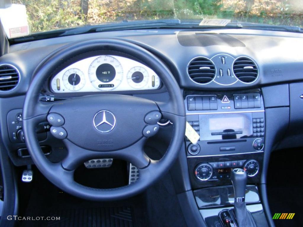 2007 Mercedes-Benz CLK 350 Cabriolet Black Dashboard Photo #39515972