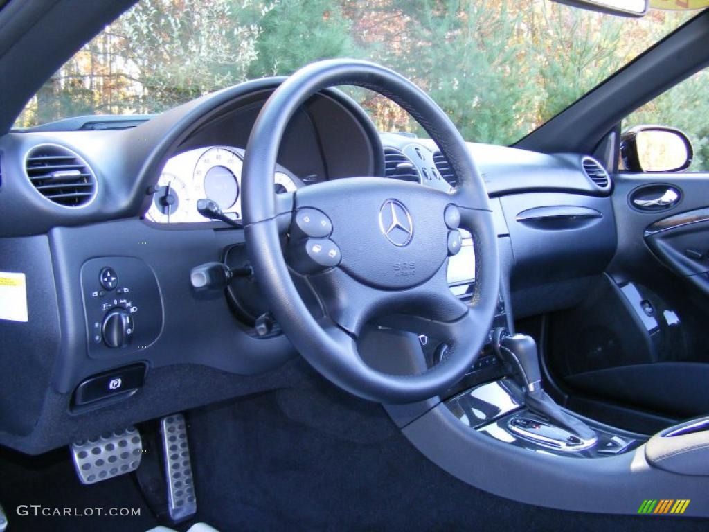 Black Interior 2007 Mercedes-Benz CLK 350 Cabriolet Photo #39516004