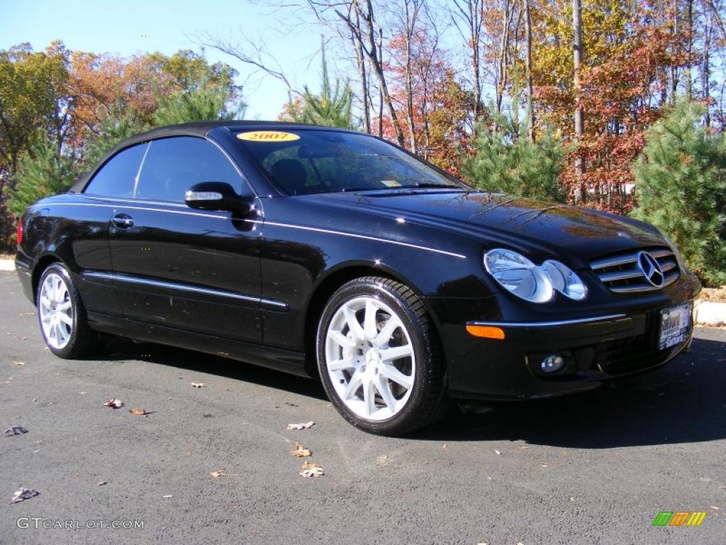 Black 2007 Mercedes-Benz CLK 350 Cabriolet Exterior Photo #39516168