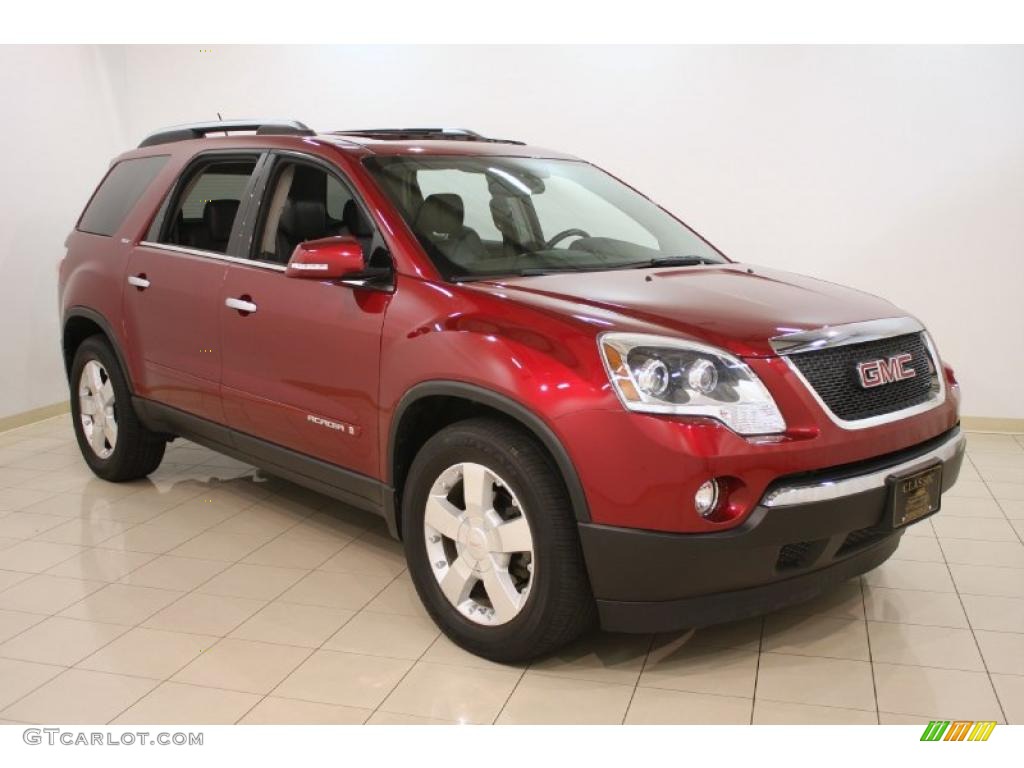2007 Acadia SLT AWD - Red Jewel Tintcoat / Ebony photo #1