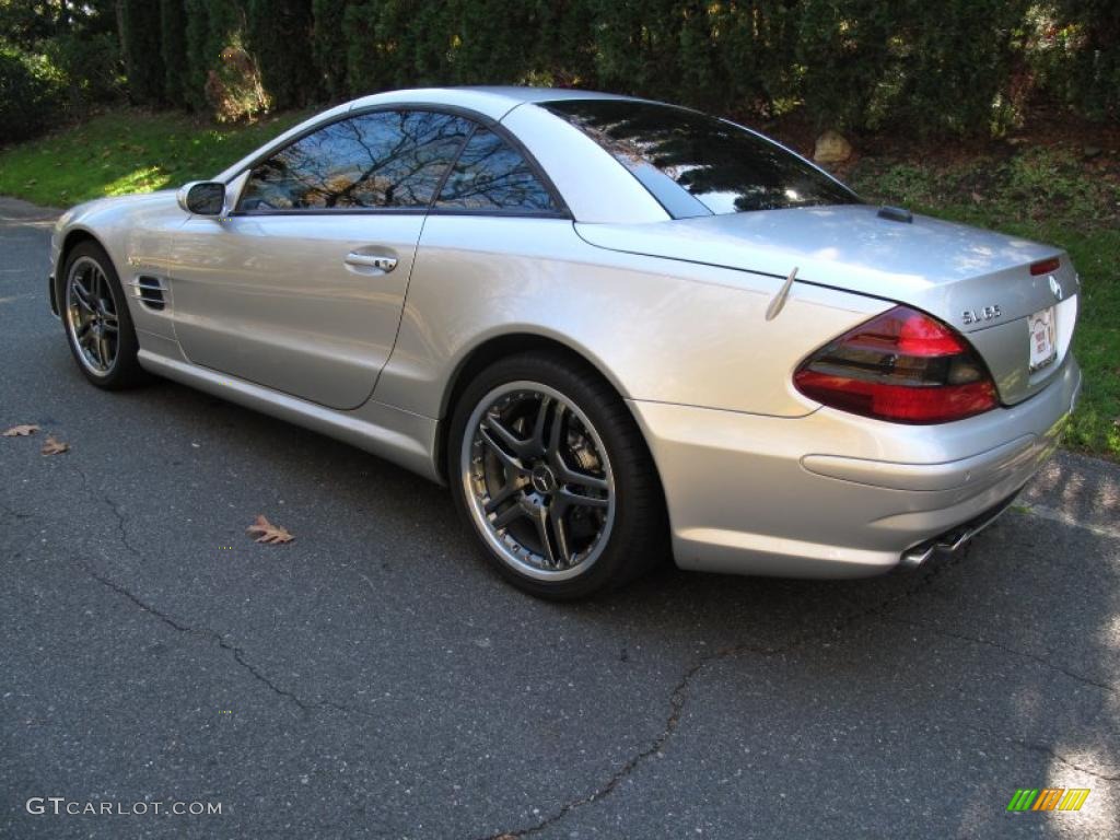 Brilliant Silver Metallic 2005 Mercedes-Benz SL 65 AMG Roadster Exterior Photo #39517568