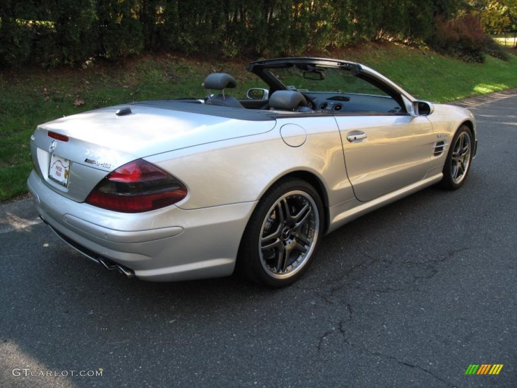Brilliant Silver Metallic 2005 Mercedes-Benz SL 65 AMG Roadster Exterior Photo #39517600