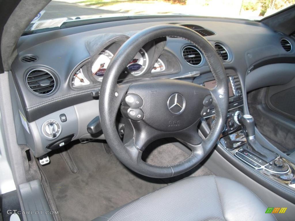 2005 Mercedes-Benz SL 65 AMG Roadster Ash Steering Wheel Photo #39517800