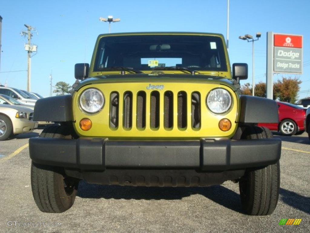 2008 Wrangler X 4x4 - Rescue Green Metallic / Dark Slate Gray/Medium Slate Gray photo #7