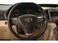 Ivory 2009 Toyota Venza I4 Steering Wheel