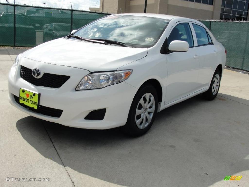 Super White 2009 Toyota Corolla LE Exterior Photo #39519981