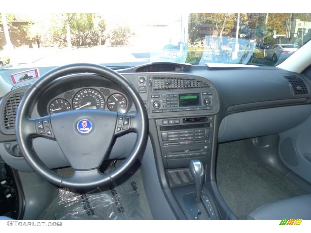 2003 Saab 9-3 Linear Sport Sedan Charcoal Grey Dashboard Photo #39521817