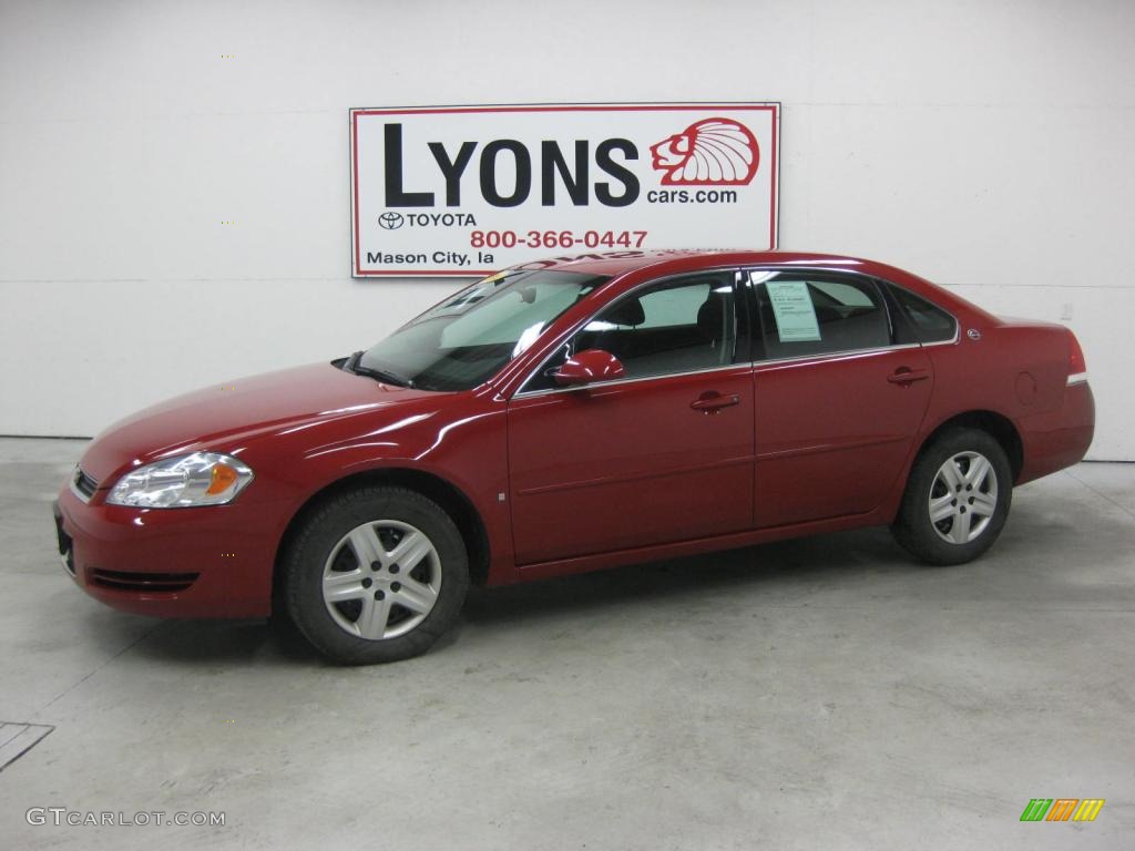 2008 Impala LS - Red Jewel Tintcoat / Ebony Black photo #1