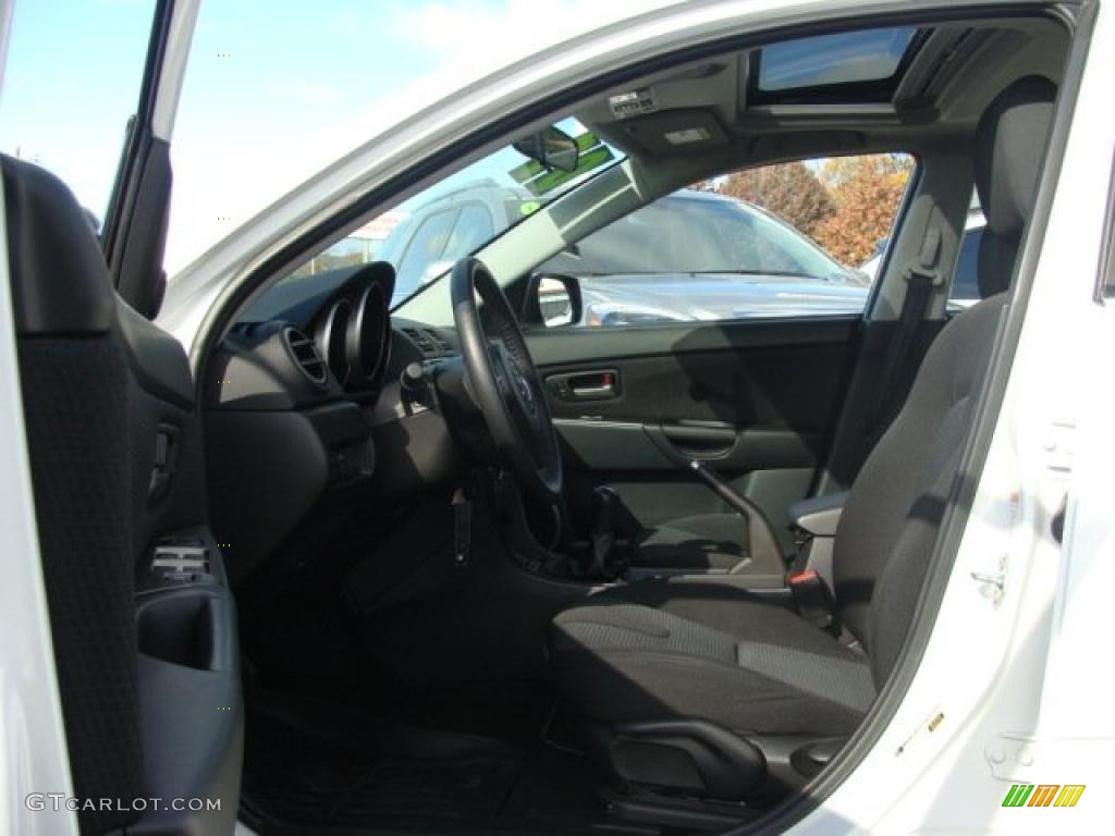 2007 MAZDA3 s Touring Hatchback - Crystal White Pearl / Black photo #7