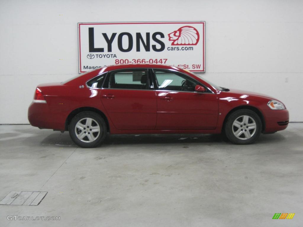 2008 Impala LS - Red Jewel Tintcoat / Ebony Black photo #13