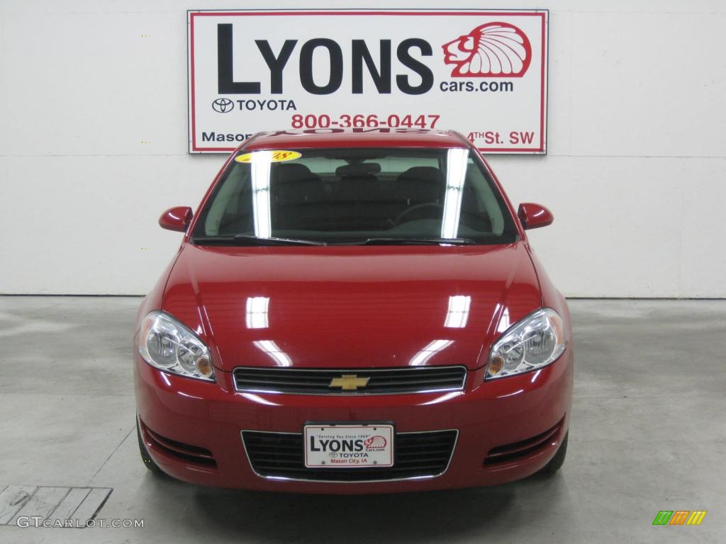 2008 Impala LS - Red Jewel Tintcoat / Ebony Black photo #14