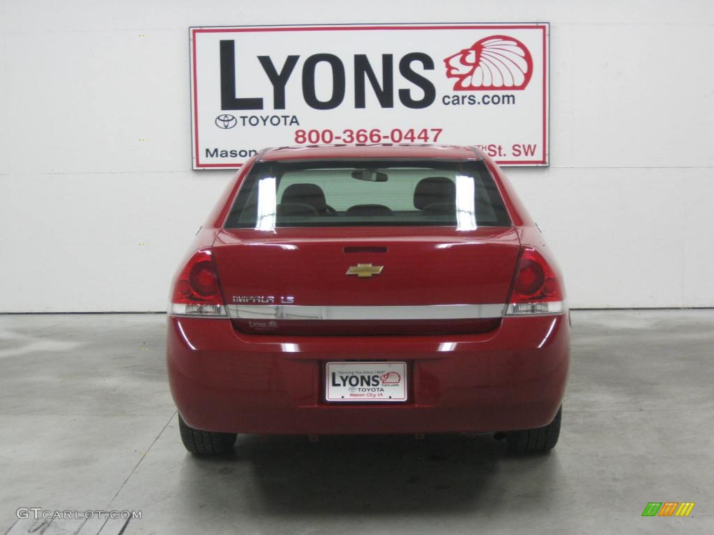 2008 Impala LS - Red Jewel Tintcoat / Ebony Black photo #15