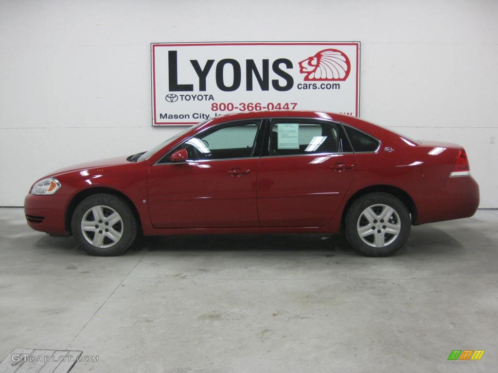 2008 Impala LS - Red Jewel Tintcoat / Ebony Black photo #16