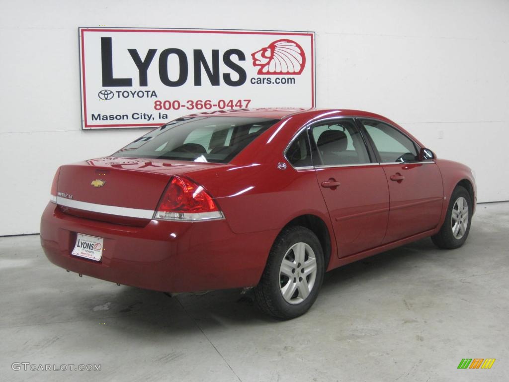 2008 Impala LS - Red Jewel Tintcoat / Ebony Black photo #17