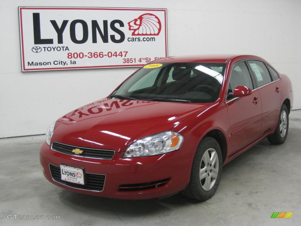 2008 Impala LS - Red Jewel Tintcoat / Ebony Black photo #18