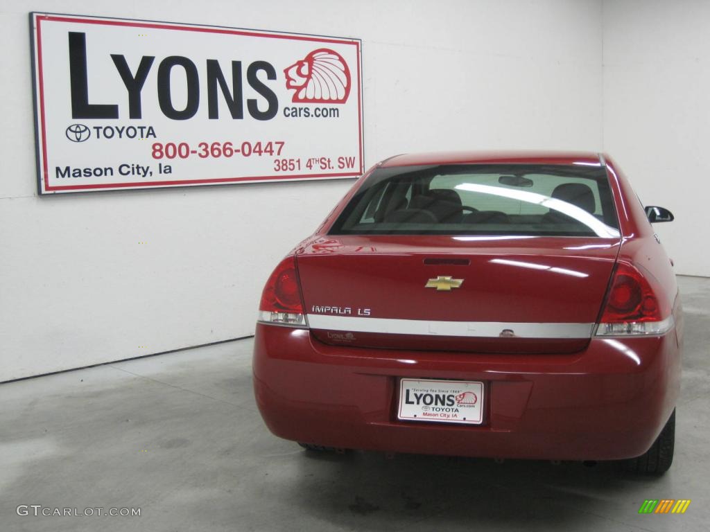 2008 Impala LS - Red Jewel Tintcoat / Ebony Black photo #19