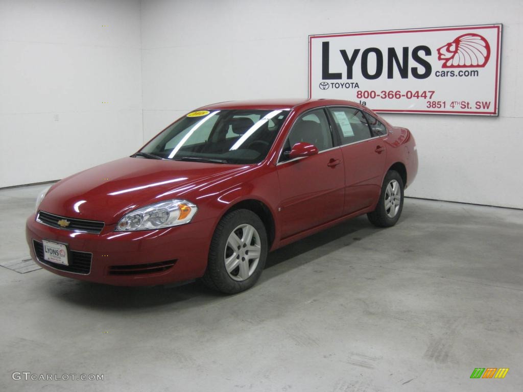 2008 Impala LS - Red Jewel Tintcoat / Ebony Black photo #20