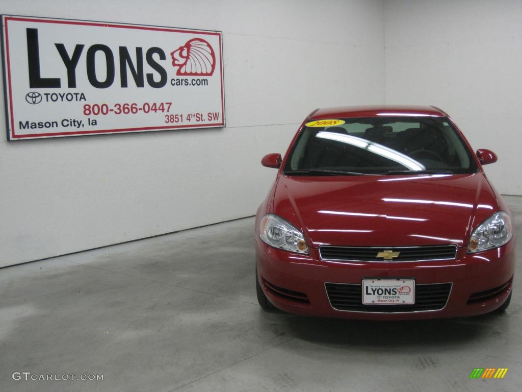 2008 Impala LS - Red Jewel Tintcoat / Ebony Black photo #22