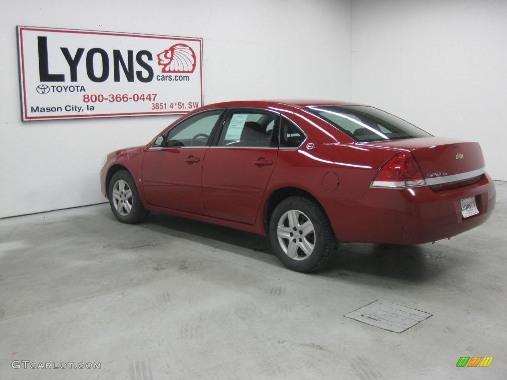 2008 Impala LS - Red Jewel Tintcoat / Ebony Black photo #23