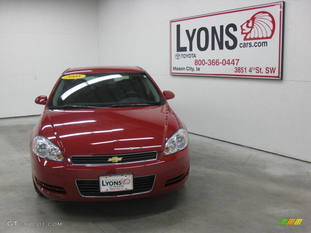 2008 Impala LS - Red Jewel Tintcoat / Ebony Black photo #24
