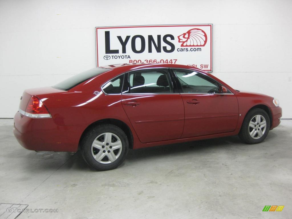 2008 Impala LS - Red Jewel Tintcoat / Ebony Black photo #29