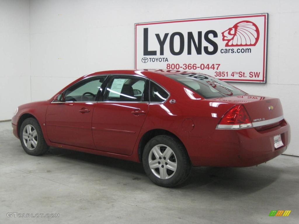 2008 Impala LS - Red Jewel Tintcoat / Ebony Black photo #31