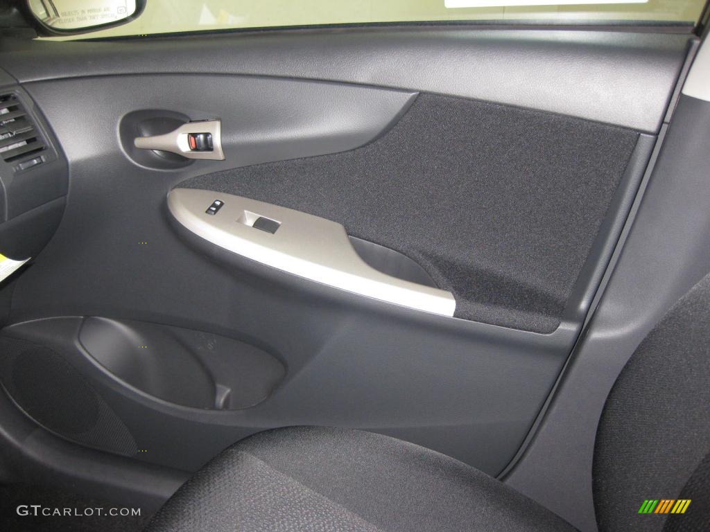 2010 Toyota Corolla S Dark Charcoal Door Panel Photo #39522941