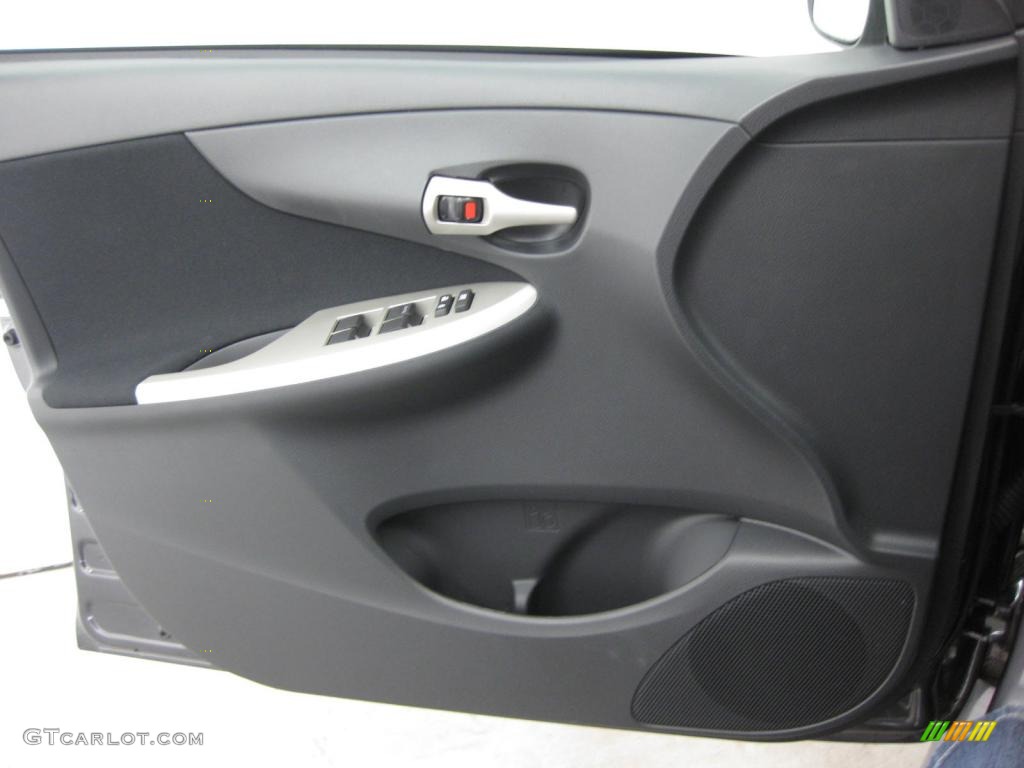 2010 Toyota Corolla S Dark Charcoal Door Panel Photo #39522953