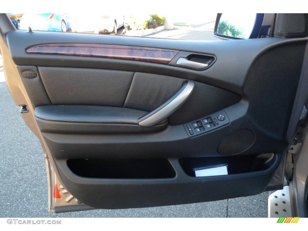 2006 BMW X5 3.0i Black Door Panel Photo #39523753