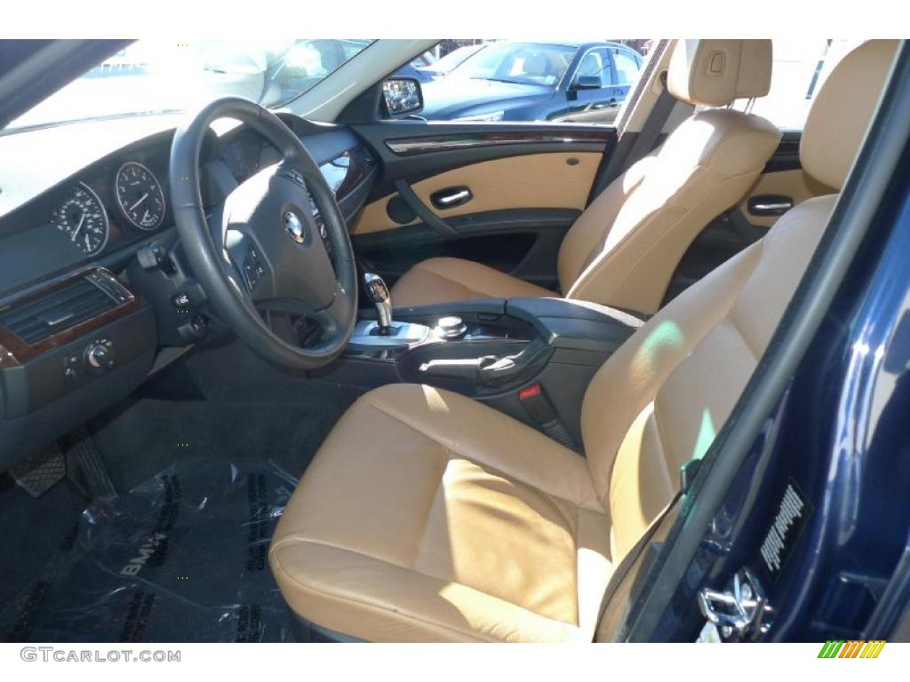Natural Brown Interior 2008 BMW 5 Series 528xi Sedan Photo #39524293