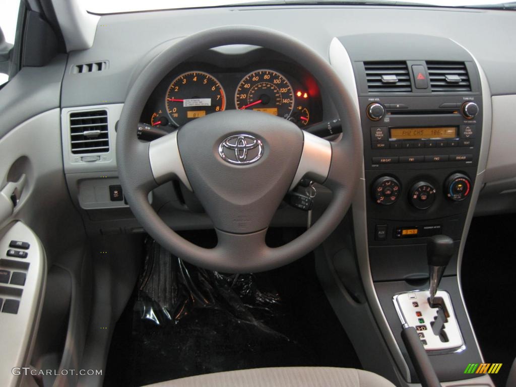 2010 Toyota Corolla LE Ash Dashboard Photo #39524673