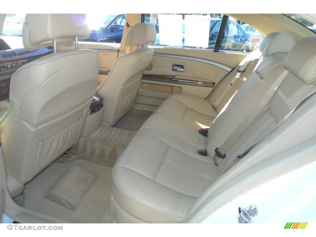 Beige Interior 2008 BMW 7 Series 750Li Sedan Photo #39525917