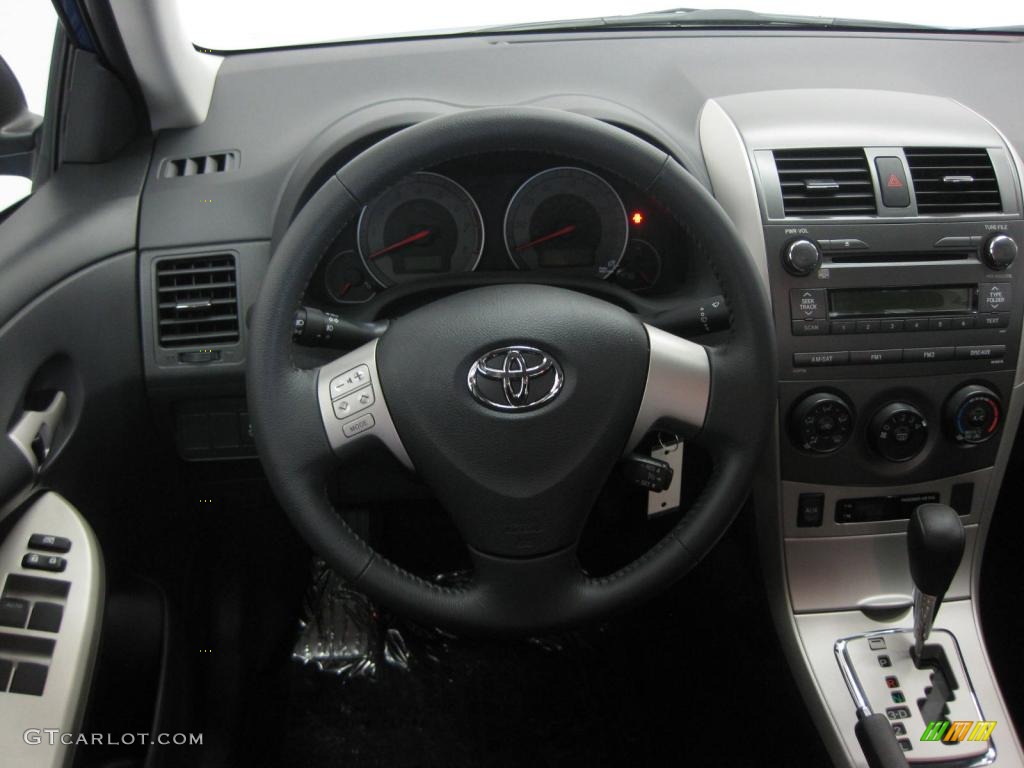 2010 Toyota Corolla S Dark Charcoal Dashboard Photo #39526069