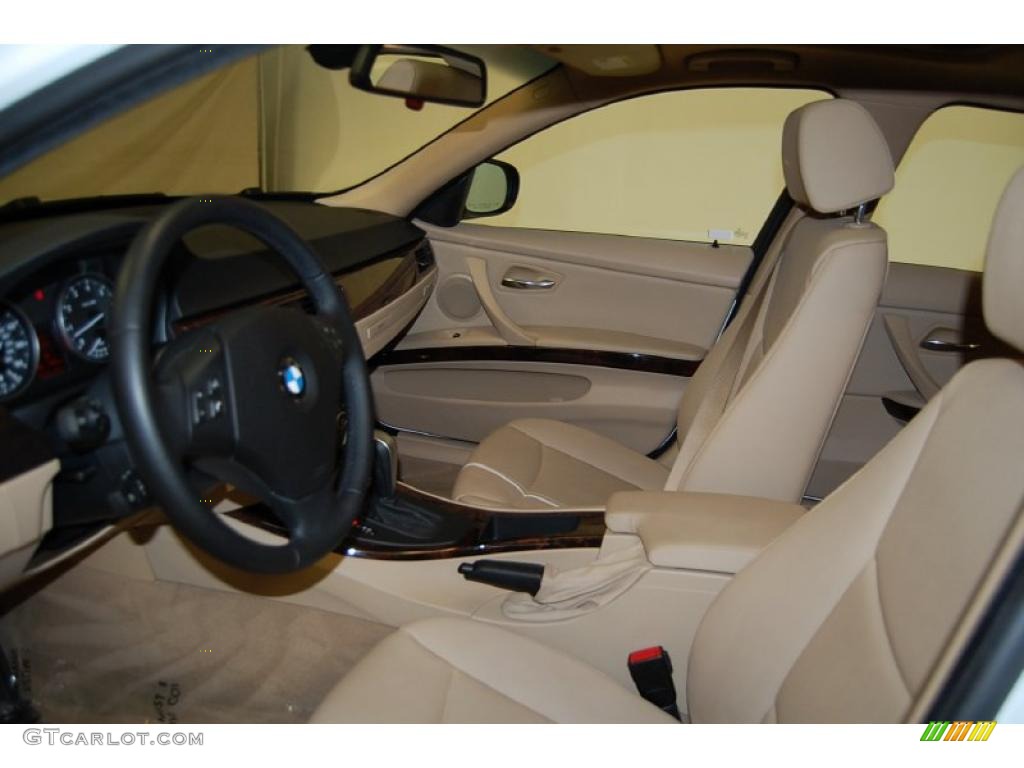 Beige Interior 2009 BMW 3 Series 328i Sedan Photo #39526669