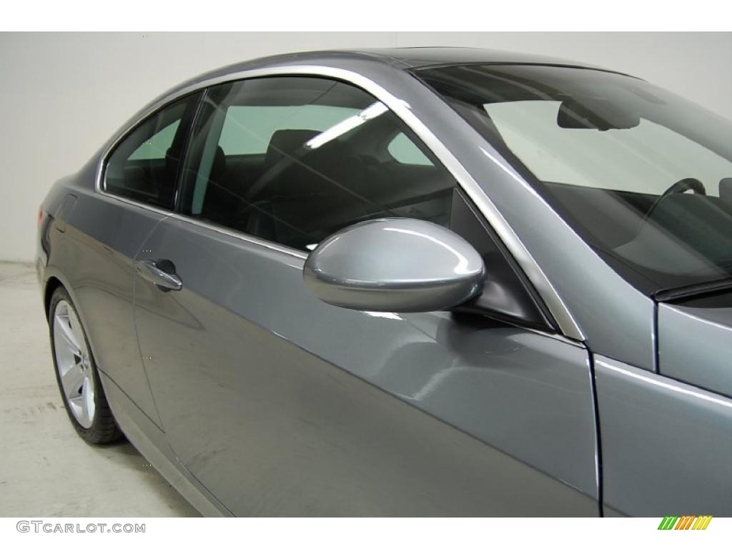 2008 3 Series 335i Coupe - Space Grey Metallic / Black photo #4