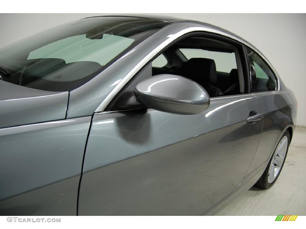 2008 3 Series 335i Coupe - Space Grey Metallic / Black photo #13