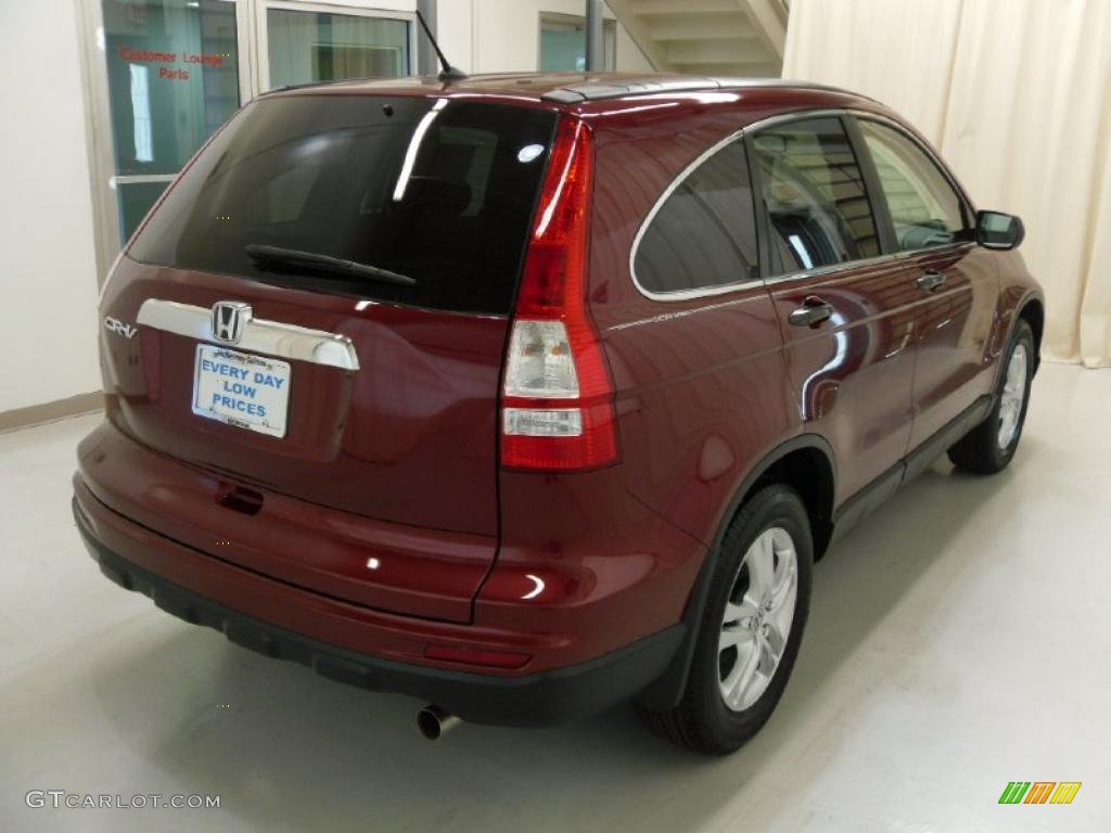 2010 CR-V EX - Tango Red Pearl / Gray photo #4