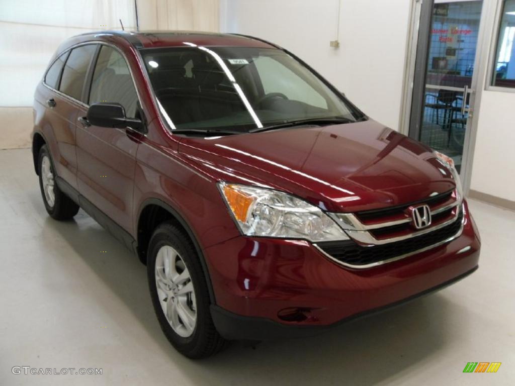 2010 CR-V EX - Tango Red Pearl / Gray photo #5