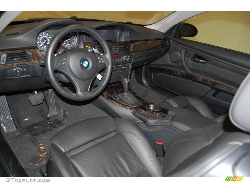 Black Interior 2008 BMW 3 Series 335i Coupe Photo #39527653