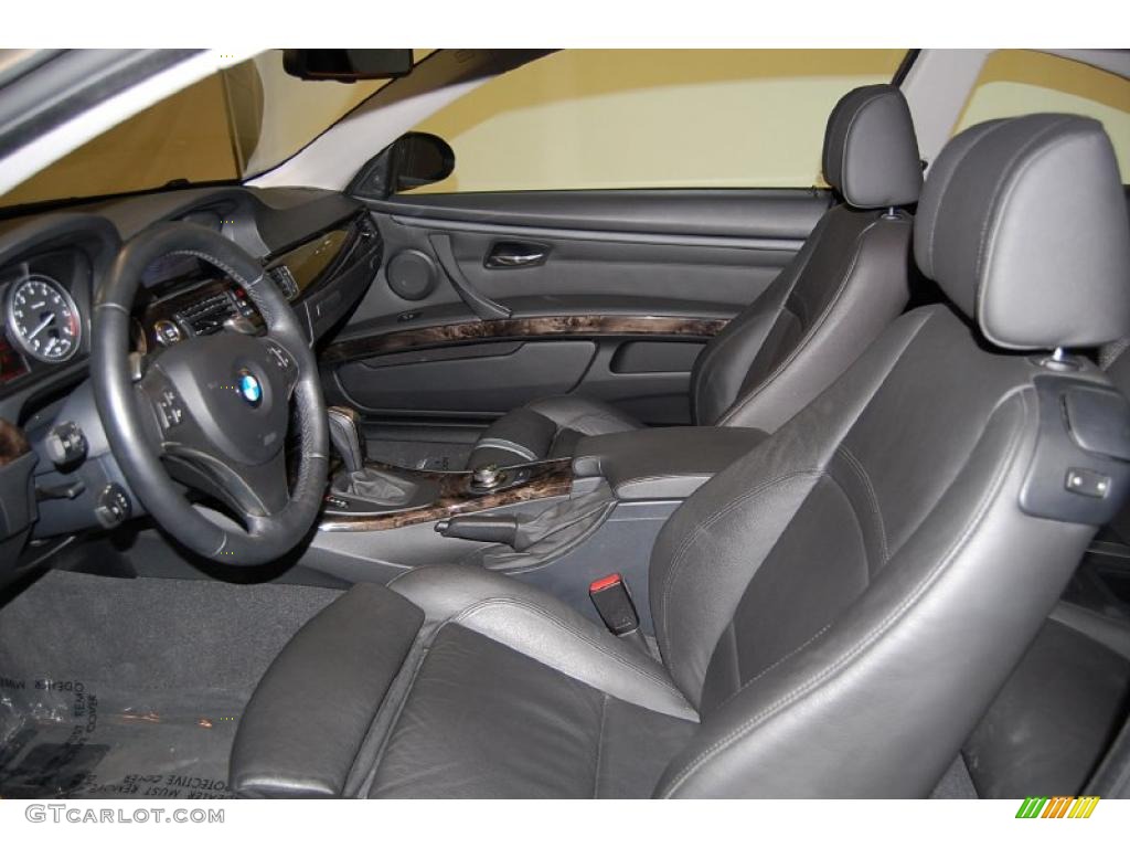 Black Interior 2008 BMW 3 Series 335i Coupe Photo #39527665