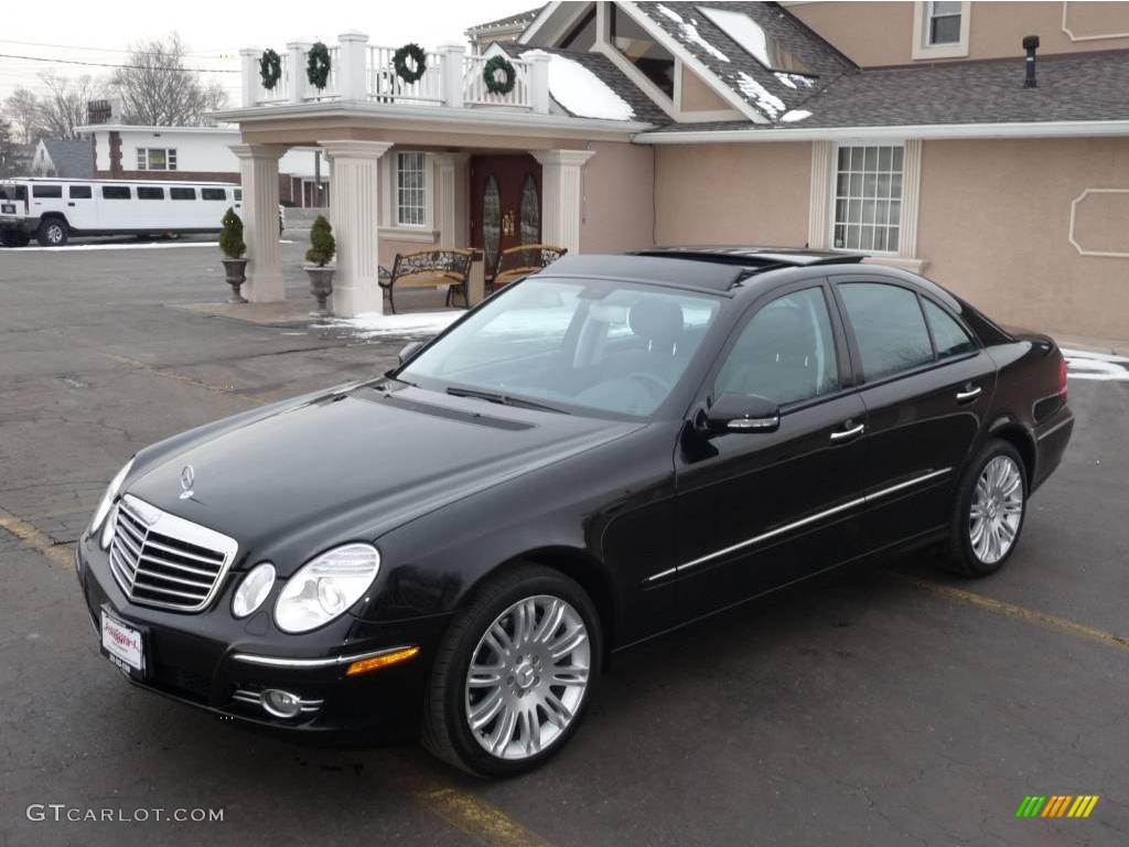 2007 E 350 4Matic Sedan - Black / Black photo #1