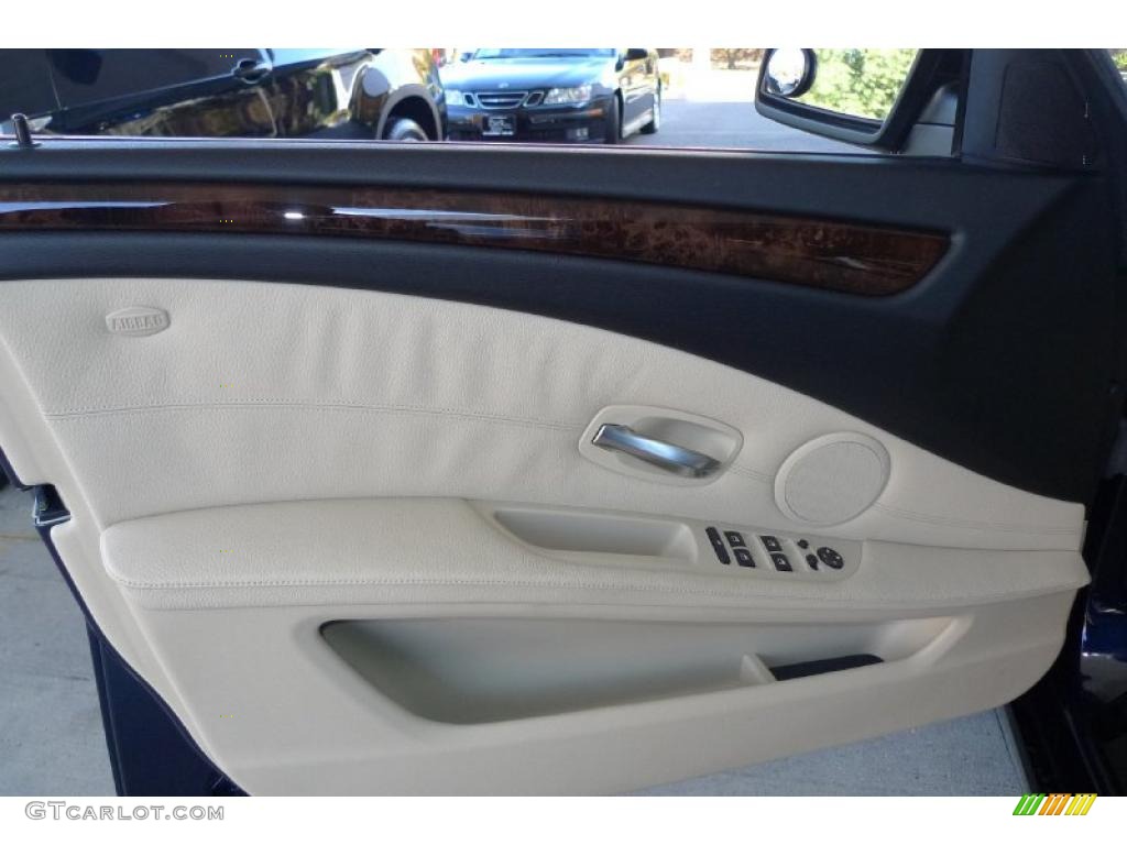 2008 BMW 5 Series 528xi Sedan Beige Door Panel Photo #39528585