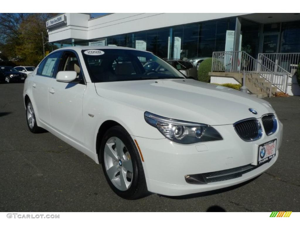 Alpine White 2008 BMW 5 Series 528xi Sedan Exterior Photo #39528973