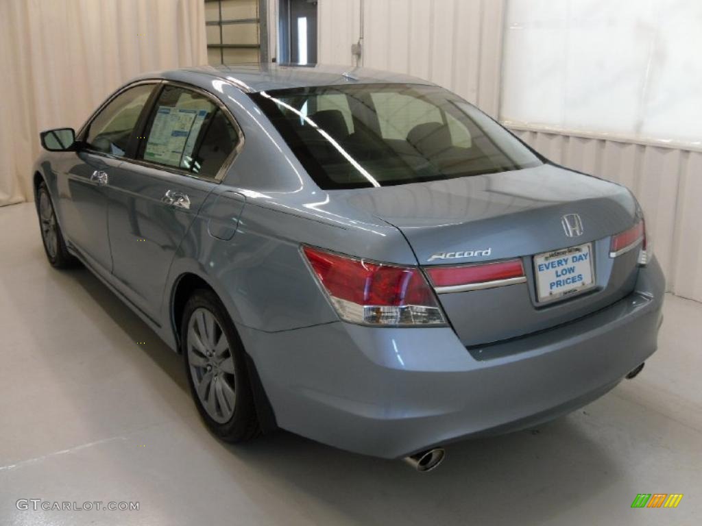2011 Accord EX-L V6 Sedan - Celestial Blue Metallic / Black photo #2