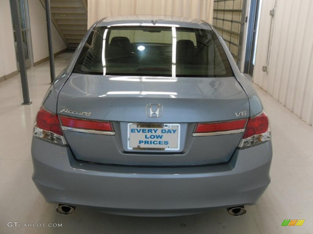 2011 Accord EX-L V6 Sedan - Celestial Blue Metallic / Black photo #3