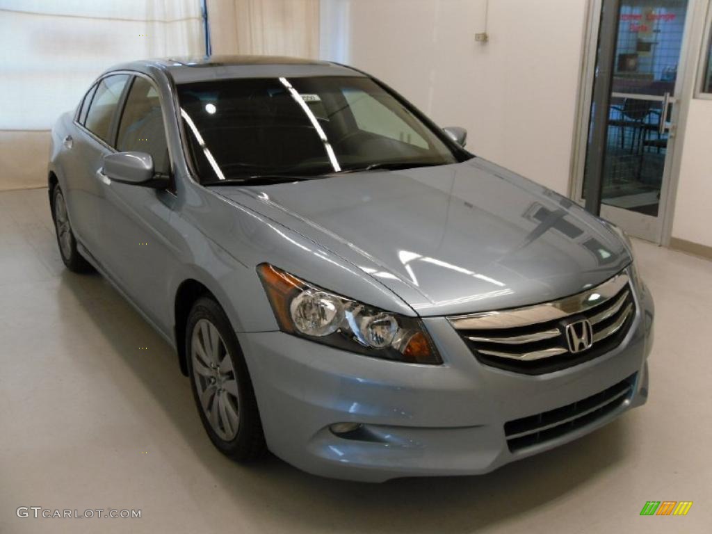 2011 Accord EX-L V6 Sedan - Celestial Blue Metallic / Black photo #5