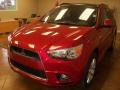 2011 Rally Red Metallic Mitsubishi Outlander Sport SE 4WD  photo #1